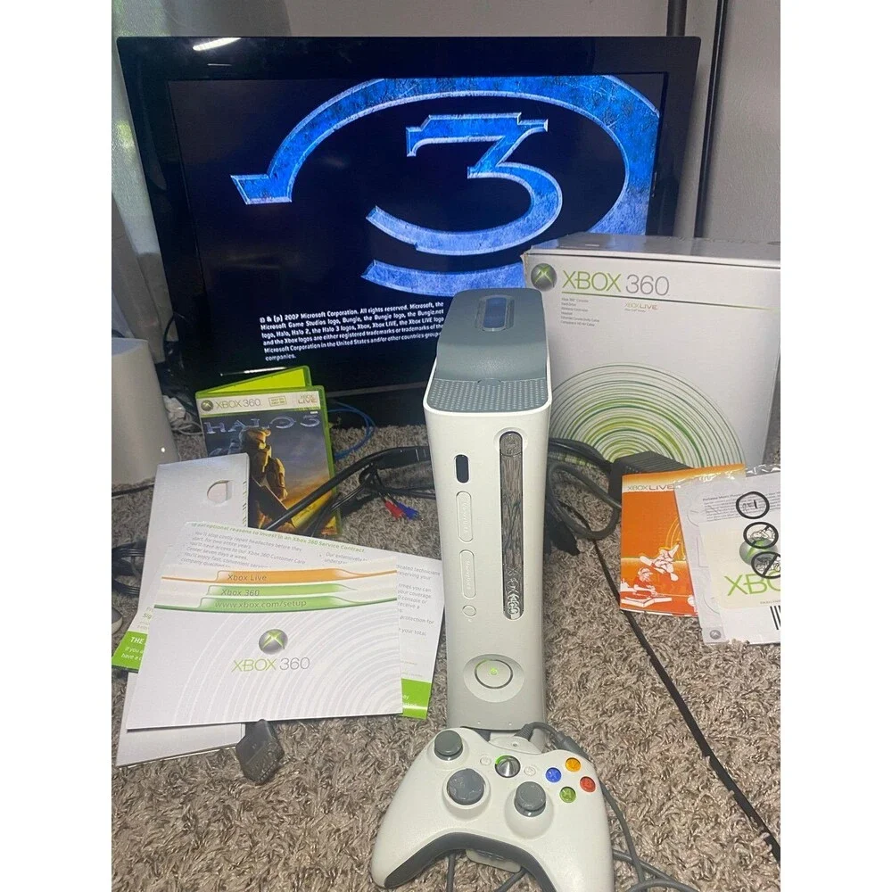 Xbox 360 Console with Rare Blades Dashboard 2.0.6690 seal intact WORKS in Box